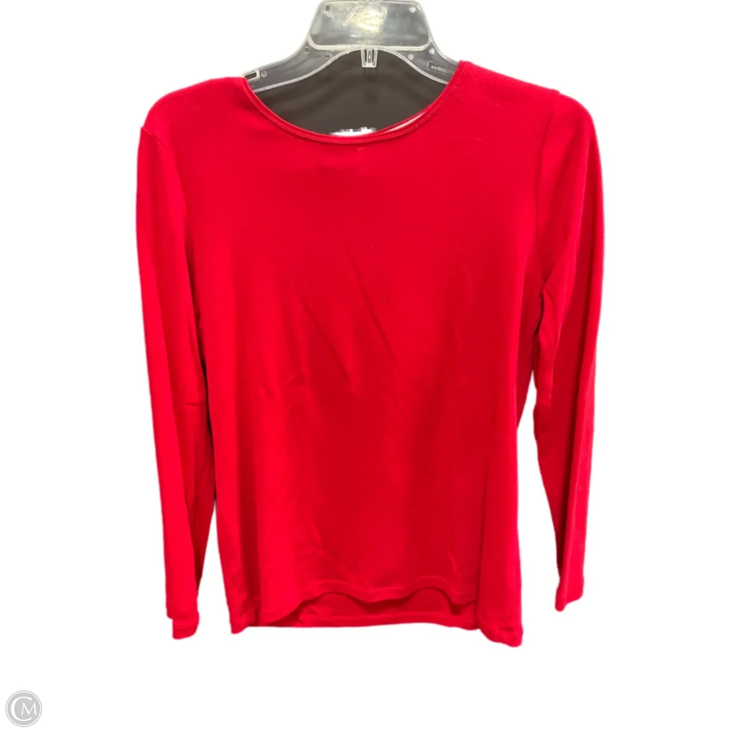 Top Long Sleeve By Talbots In Red, Size: M