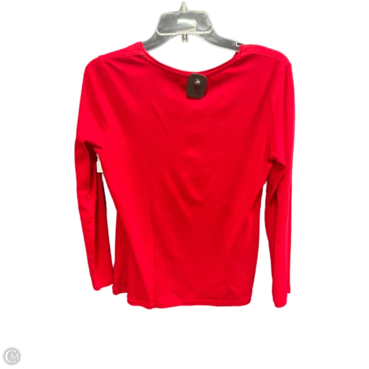 Top Long Sleeve By Talbots In Red, Size: M