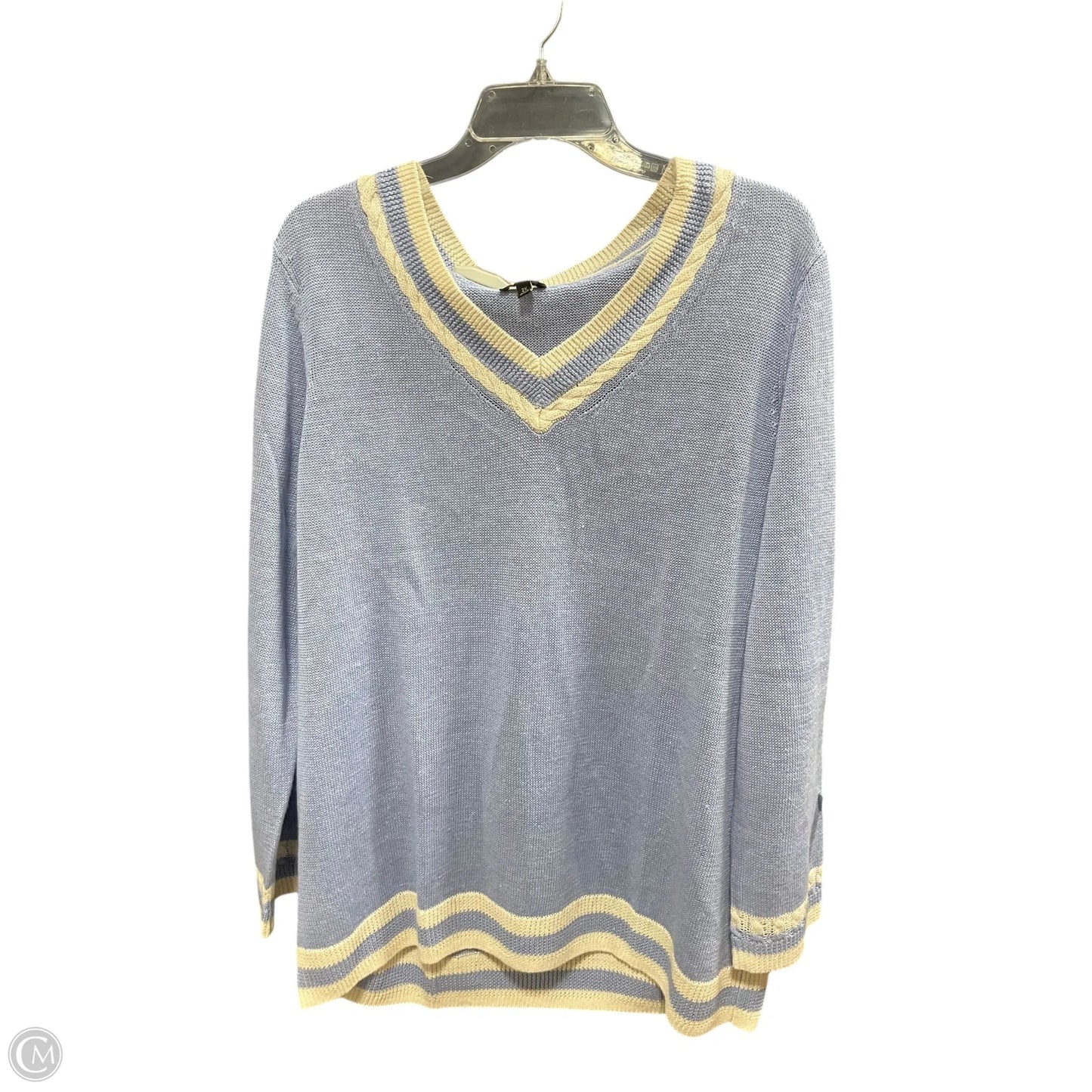 Sweater By Talbots In Blue, Size: 2x