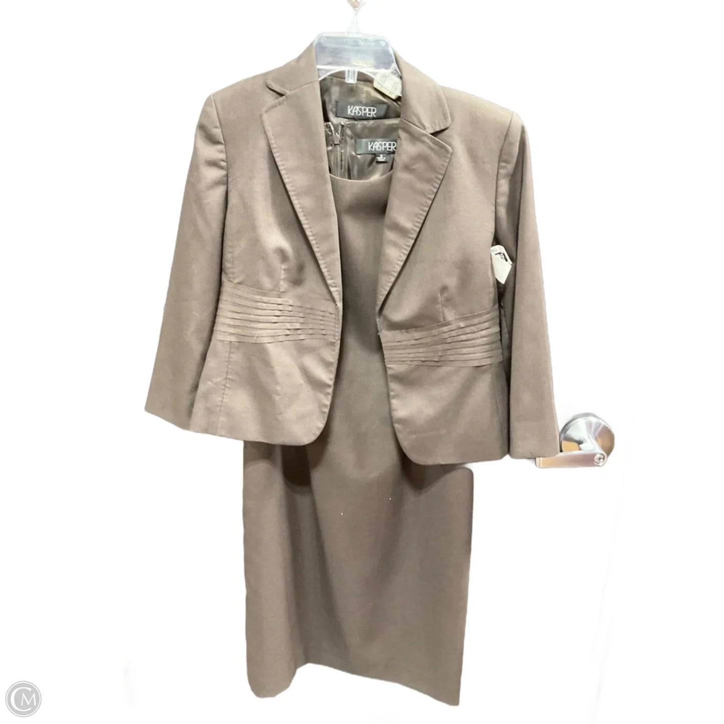 Dress Set 2pc By Kasper In Brown, Size: 6