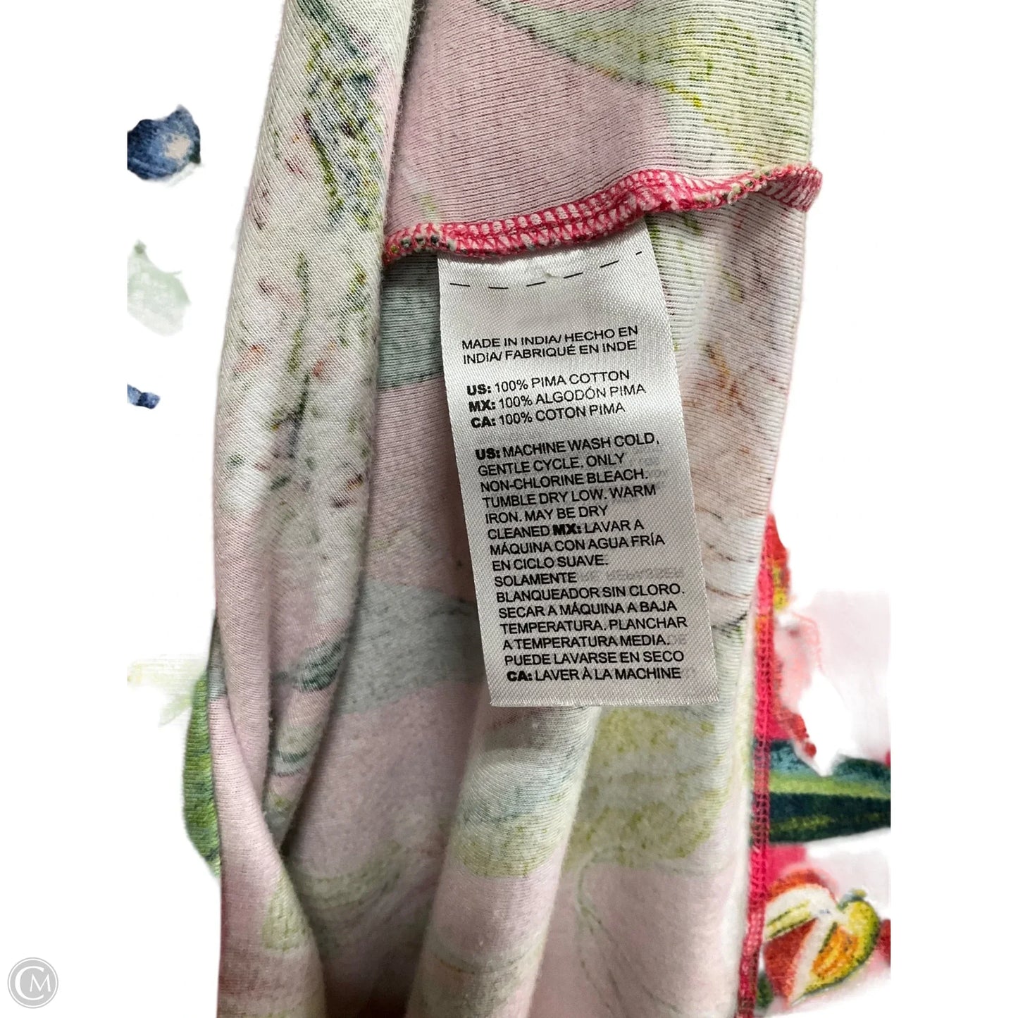 Top Short Sleeve By Chicos In Tropical Print, Size: M