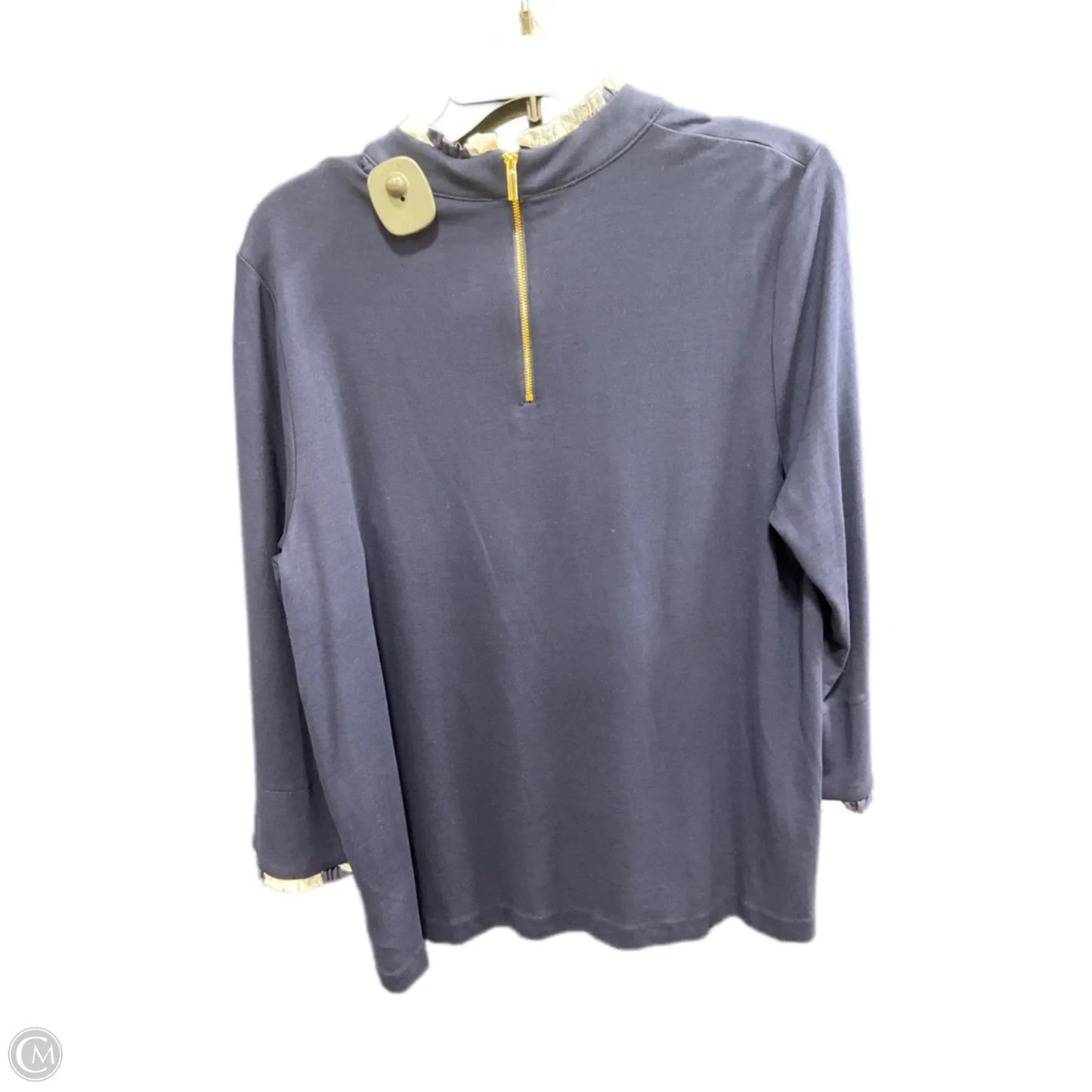 Top Long Sleeve By Croft And Barrow In Blue, Size: Xl