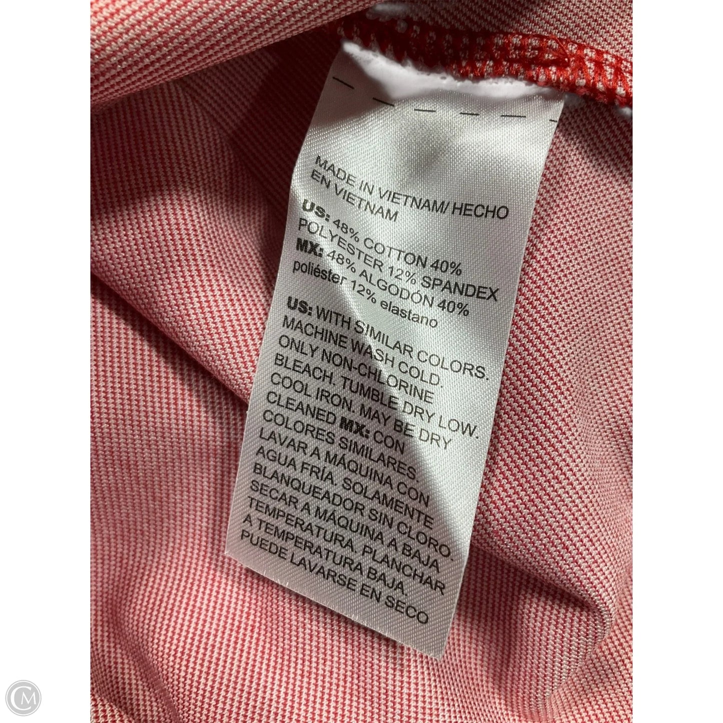 Top 3/4 Sleeve By Chicos In Red, Size: Xl