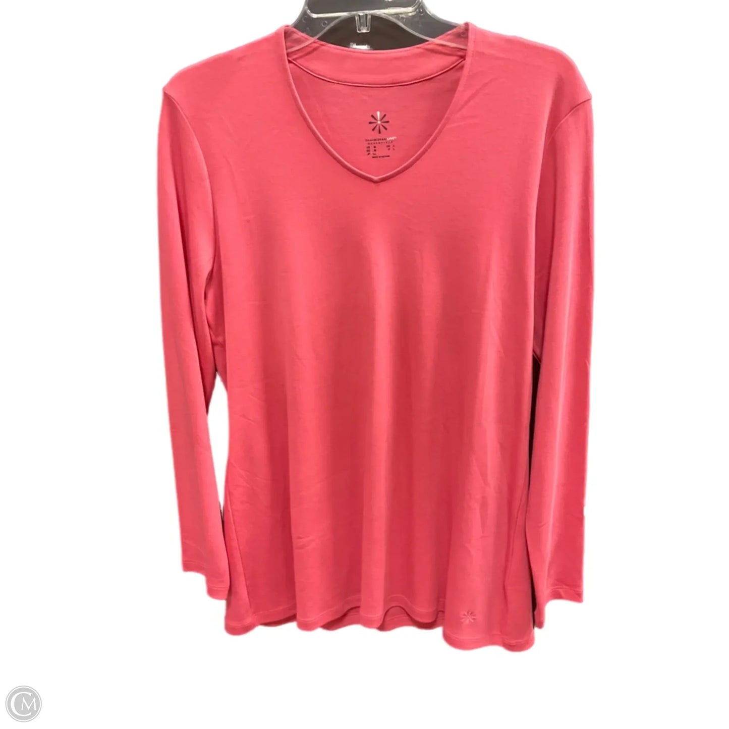 Top Long Sleeve By Isaac Mizrahi Live Qvc In Pink, Size: M