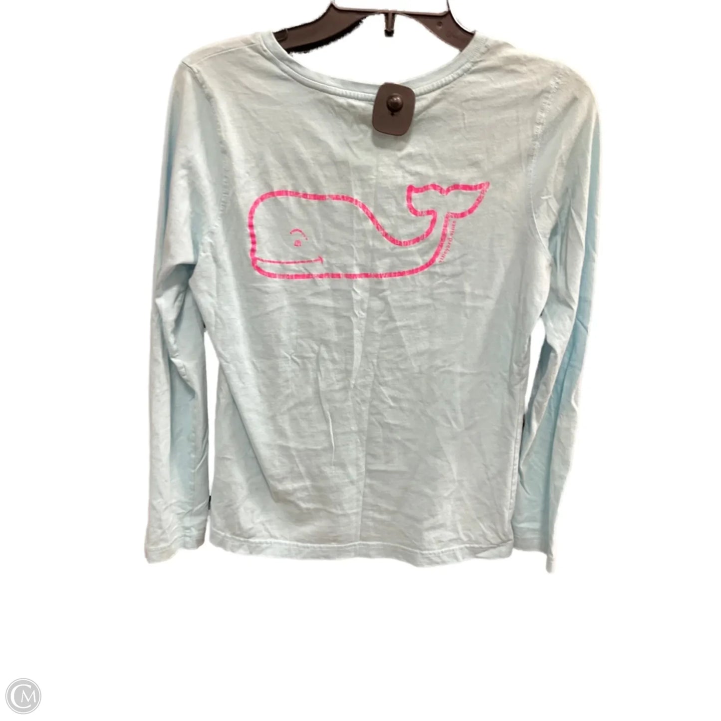 Top Long Sleeve By Vineyard Vines In Aqua, Size: S