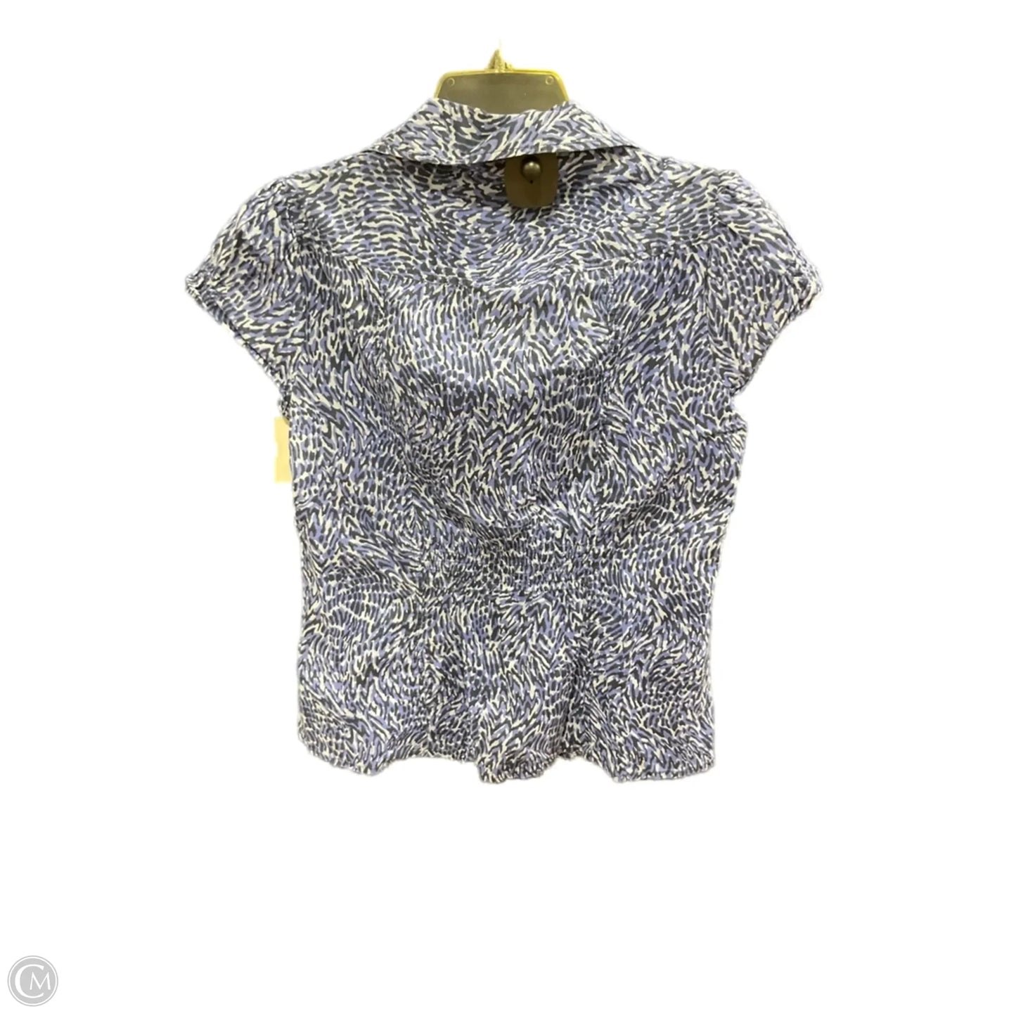 Top Short Sleeve By Michael By Michael Kors In Black & Blue, Size: 4