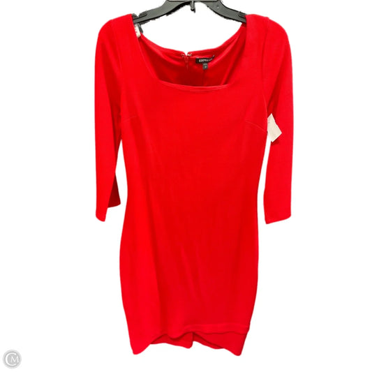 Dress Casual Midi By Express In Red, Size: S