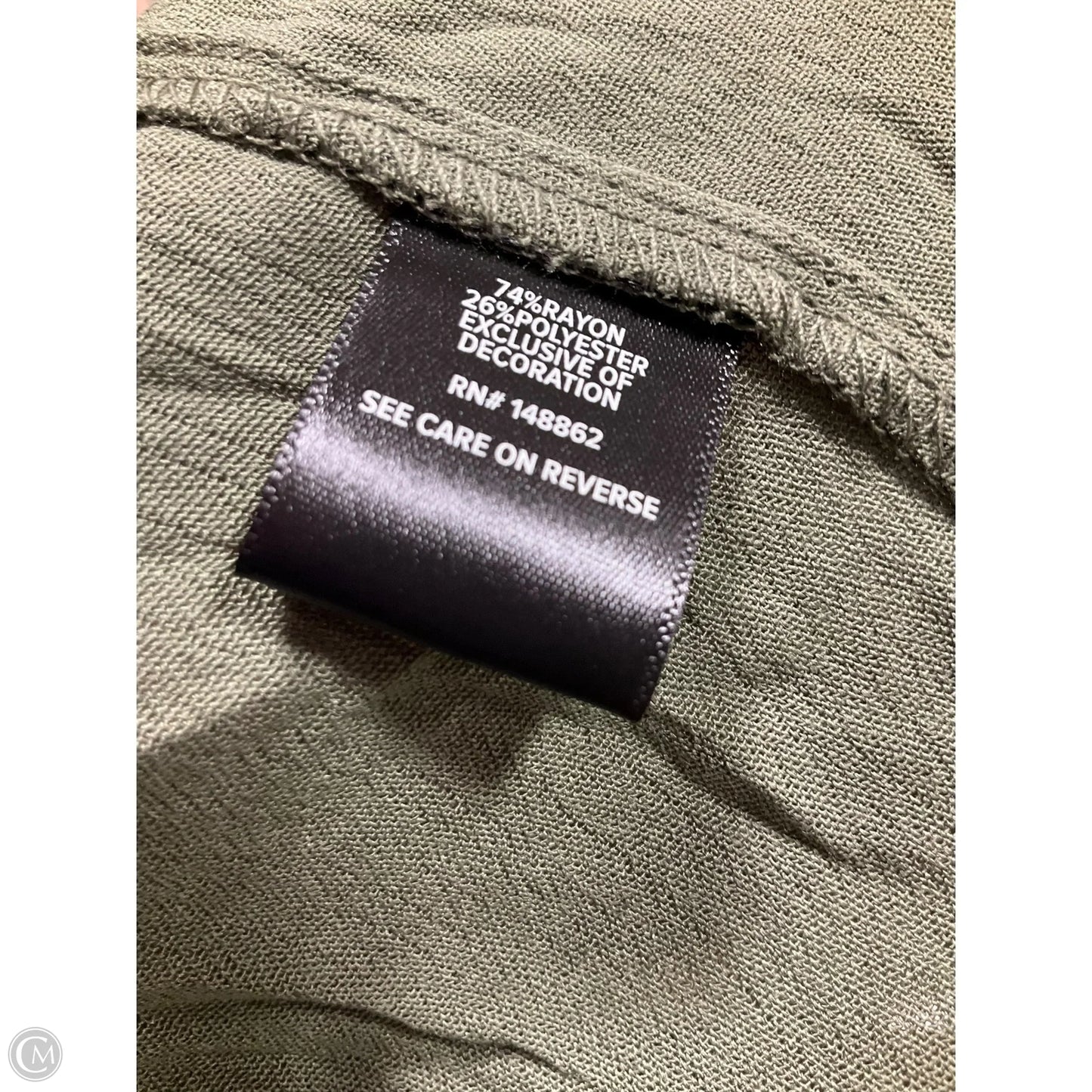 Top 3/4 Sleeve By Torrid In Green, Size: 3x