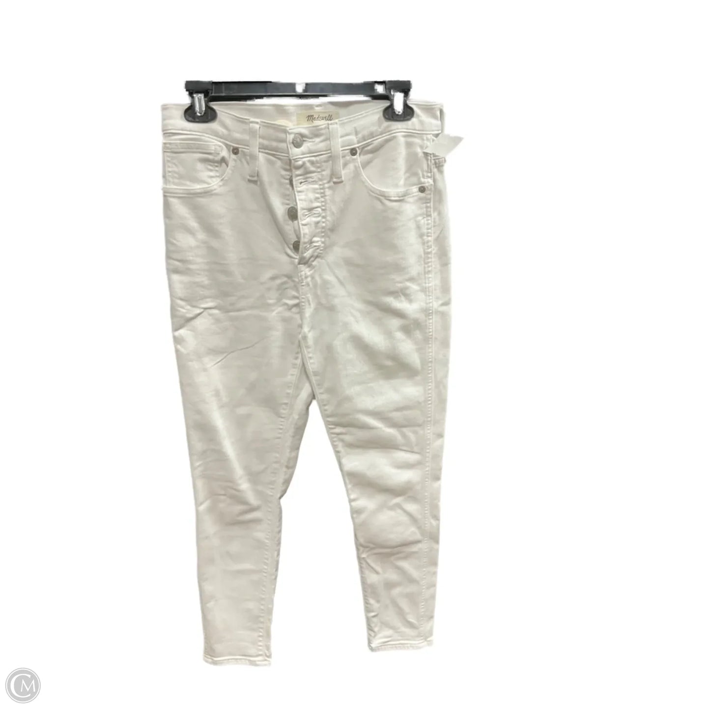 Jeans Cropped By Madewell In Cream, Size: 8