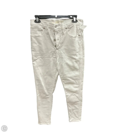 Jeans Cropped By Madewell In Cream, Size: 8
