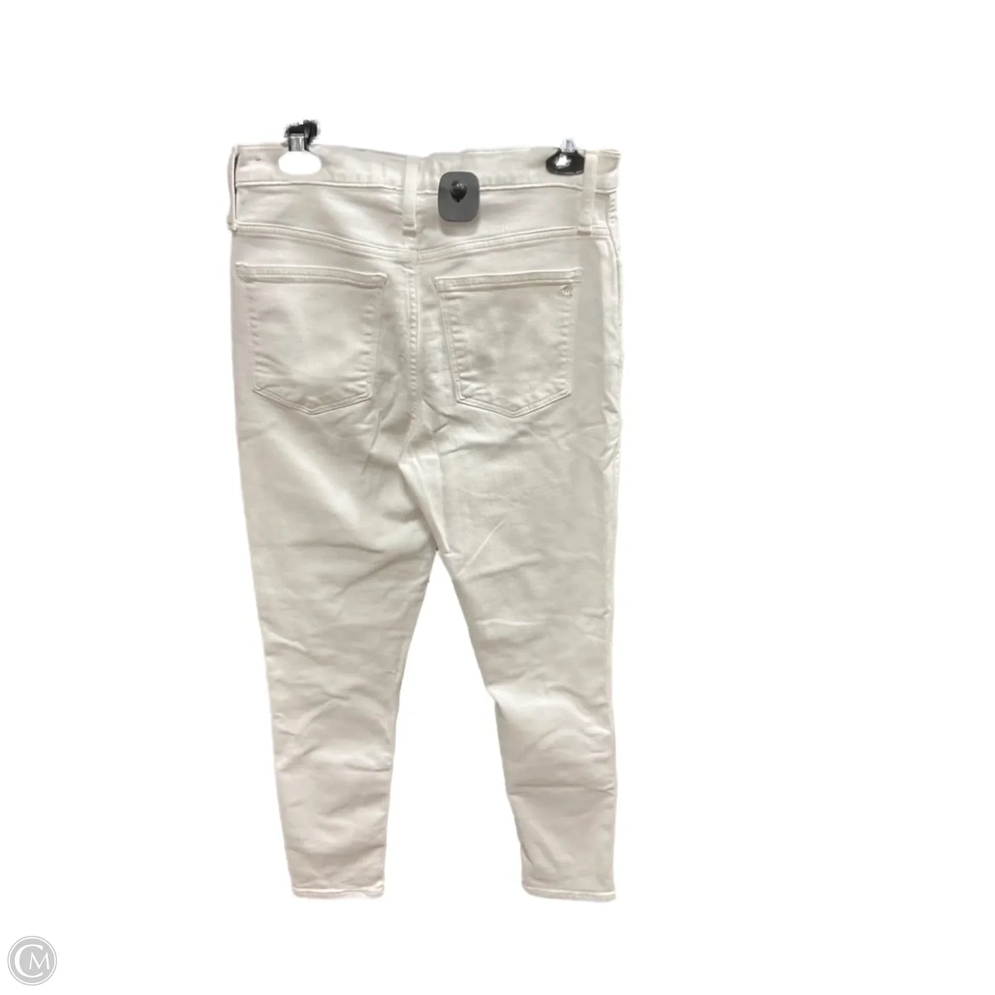 Jeans Cropped By Madewell In Cream, Size: 8