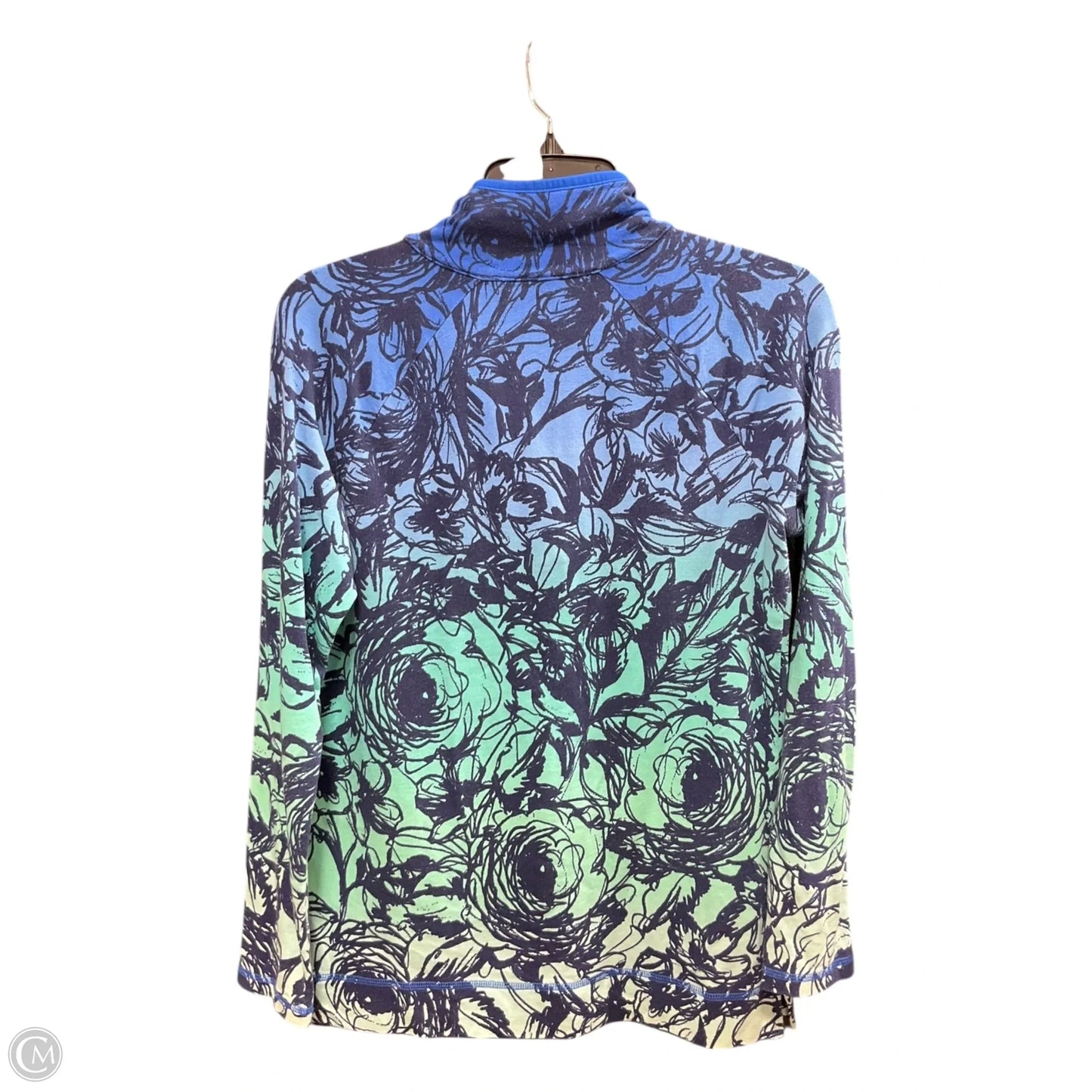 Athletic Jacket By Talbots In Blue & Green, Size: Xs