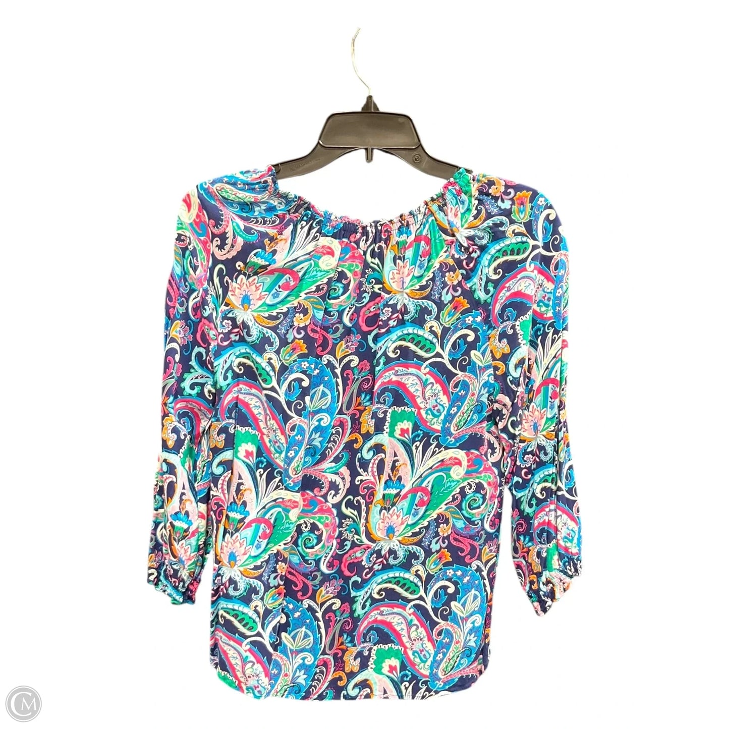Top 3/4 Sleeve By Talbots In Multi-colored, Size: S