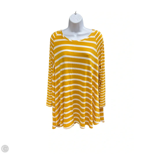Top Long Sleeve By Matilda Jane In Yellow, Size: L