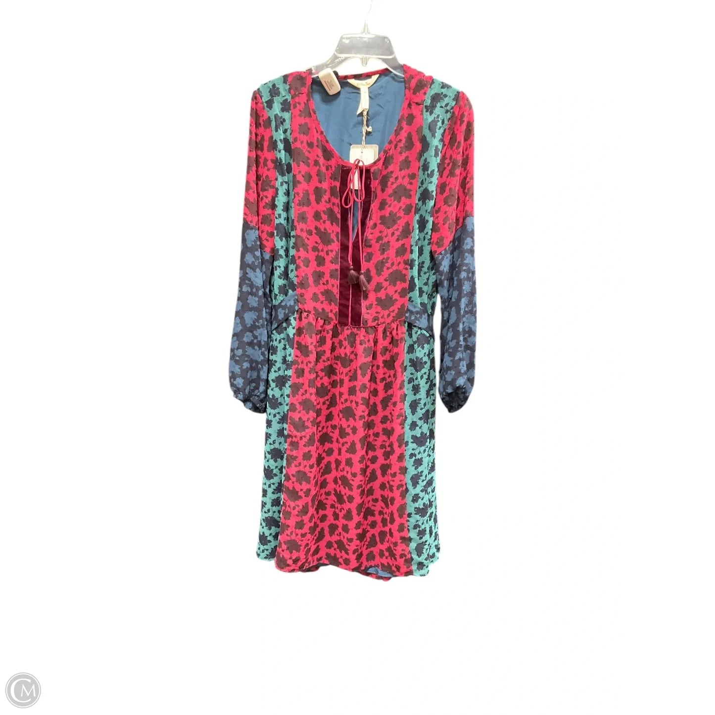 Dress Casual Midi By Matilda Jane In Green & Pink, Size: L