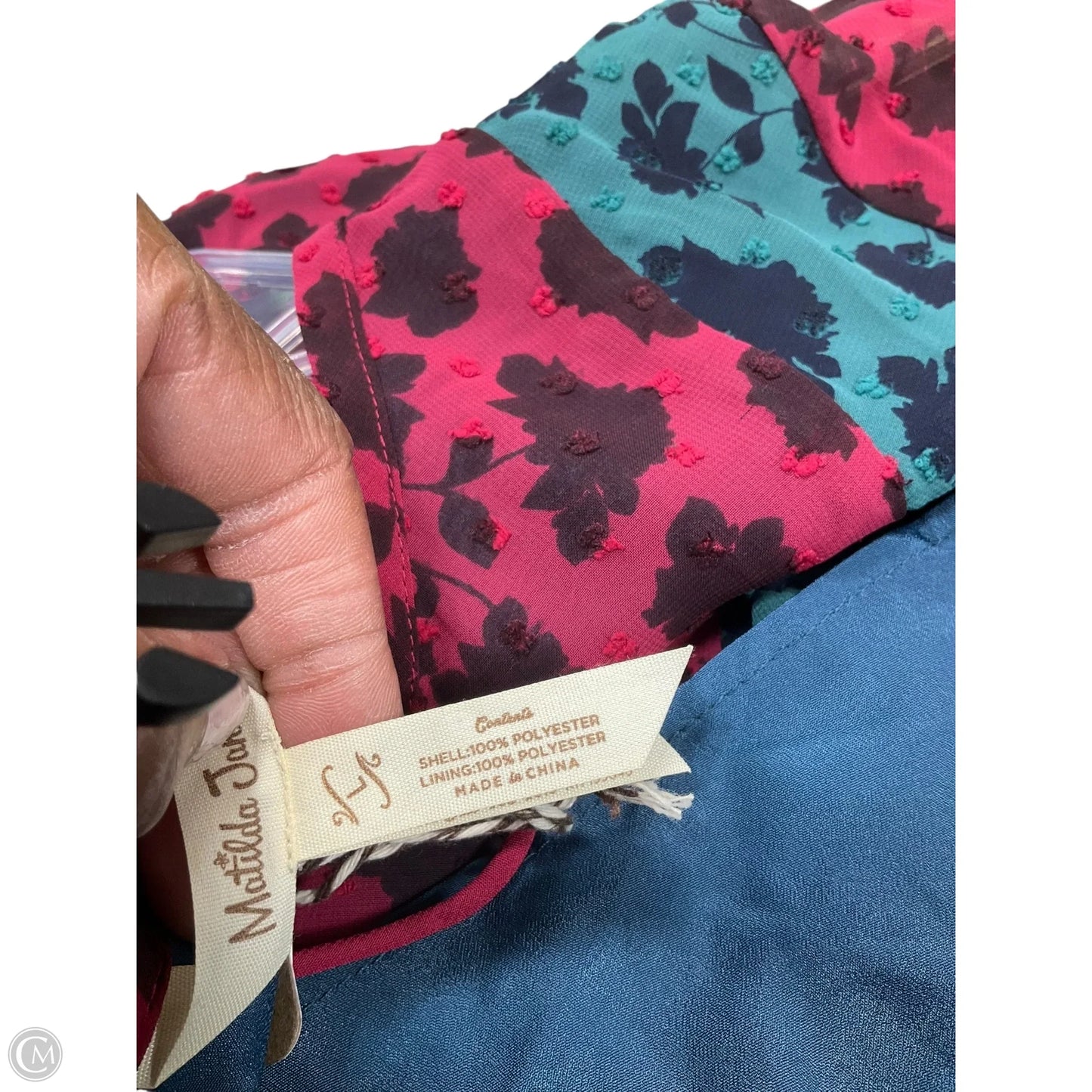 Dress Casual Midi By Matilda Jane In Green & Pink, Size: L