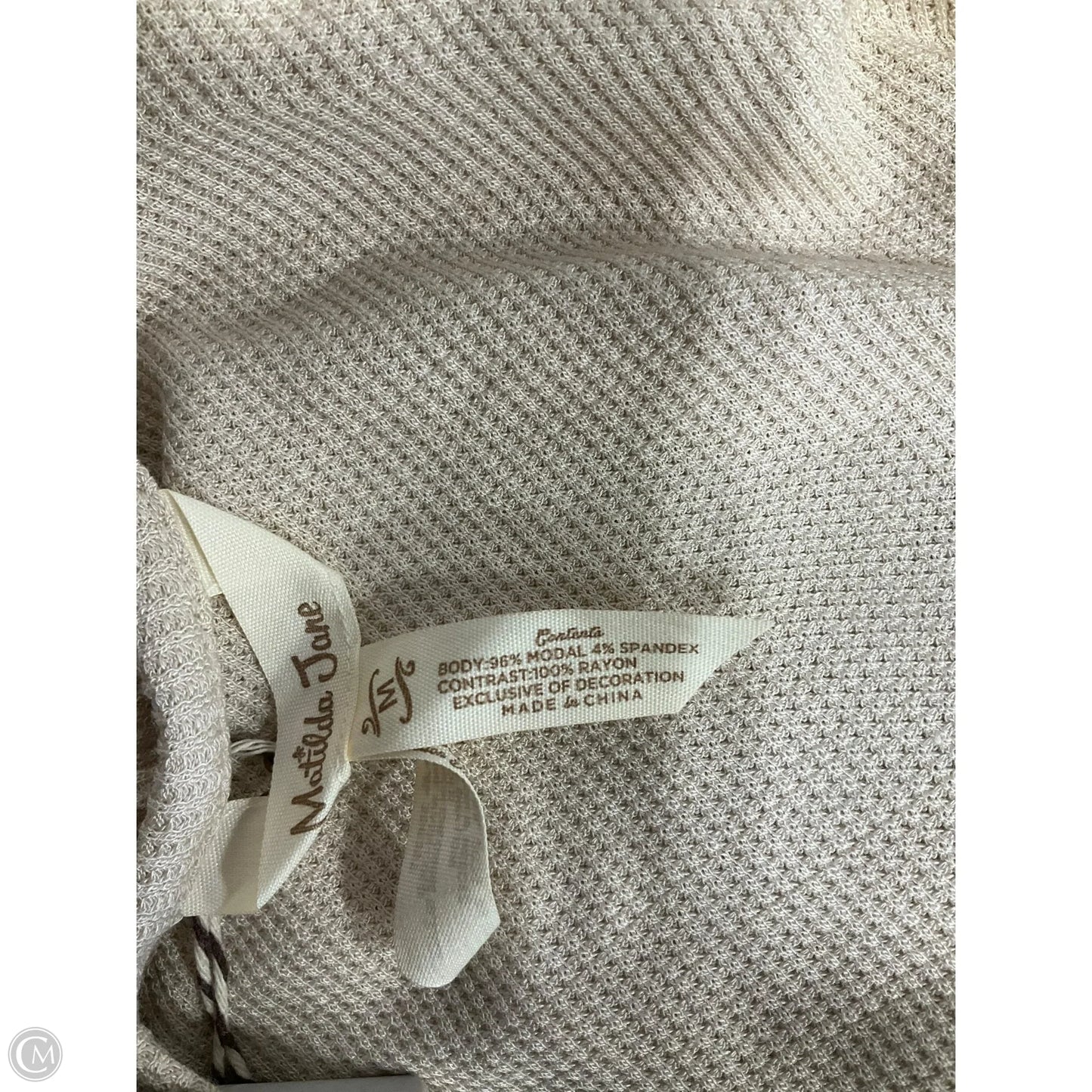 Top Long Sleeve By Matilda Jane In Beige, Size: M