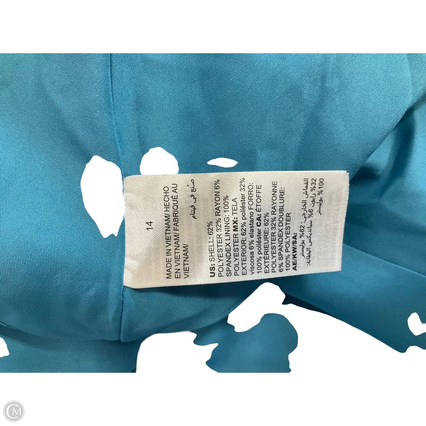 Dress Casual Midi By White House Black Market In Aqua, Size: 14