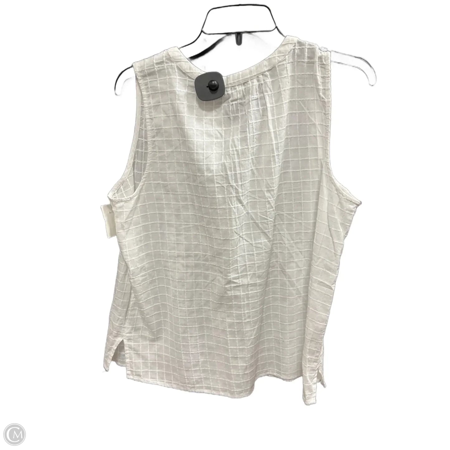 Top Sleeveless By Loft In Cream, Size: M