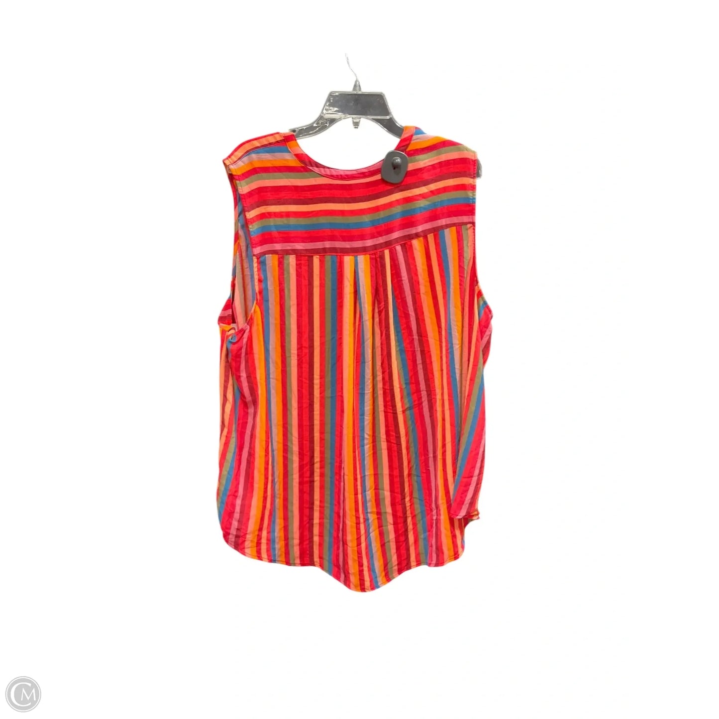 Top Sleeveless By Torrid In Striped Pattern, Size: 3x