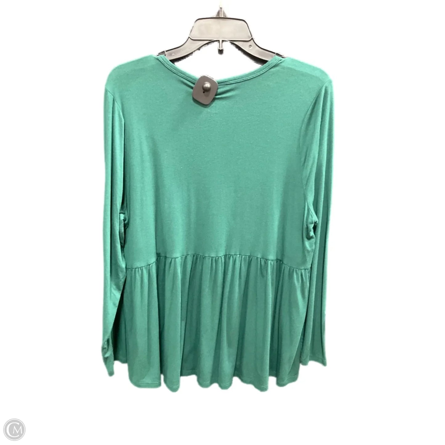 Top Long Sleeve By Torrid In Green, Size: Xl