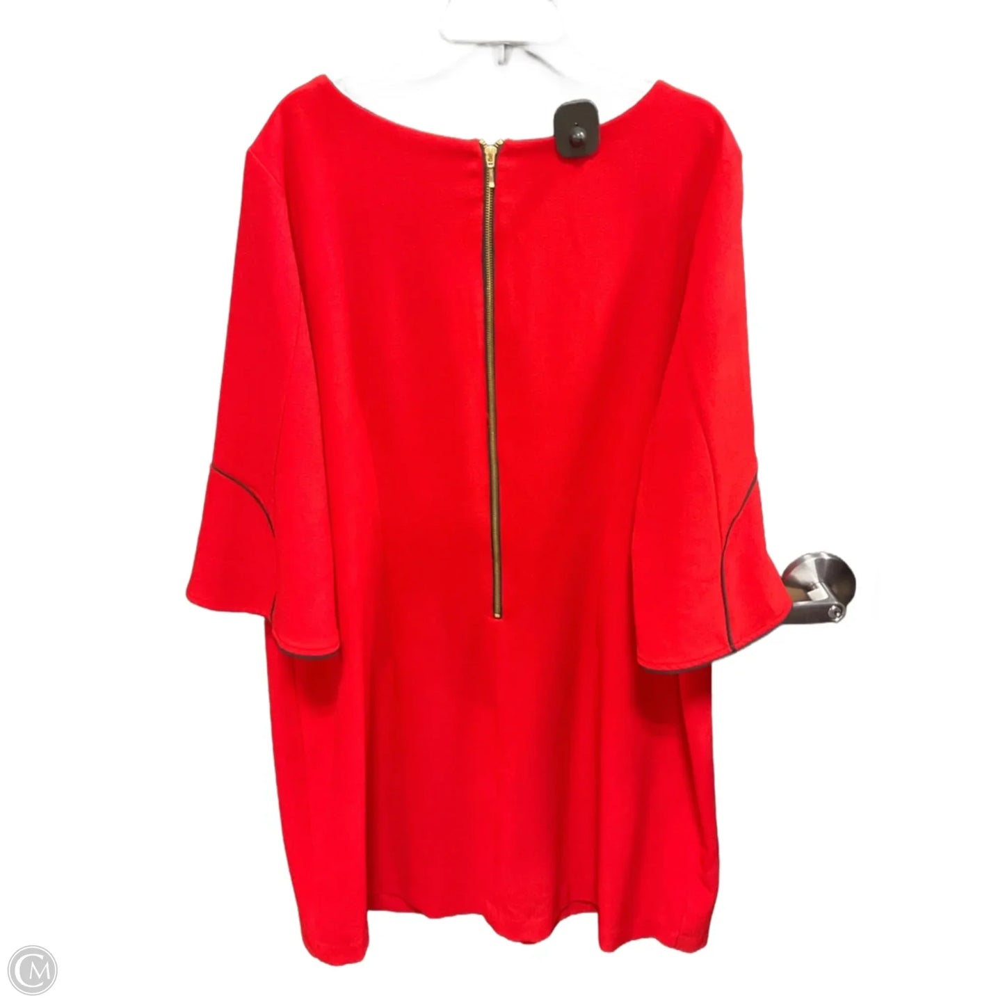 Top 3/4 Sleeve By Lane Bryant In Red, Size: 22
