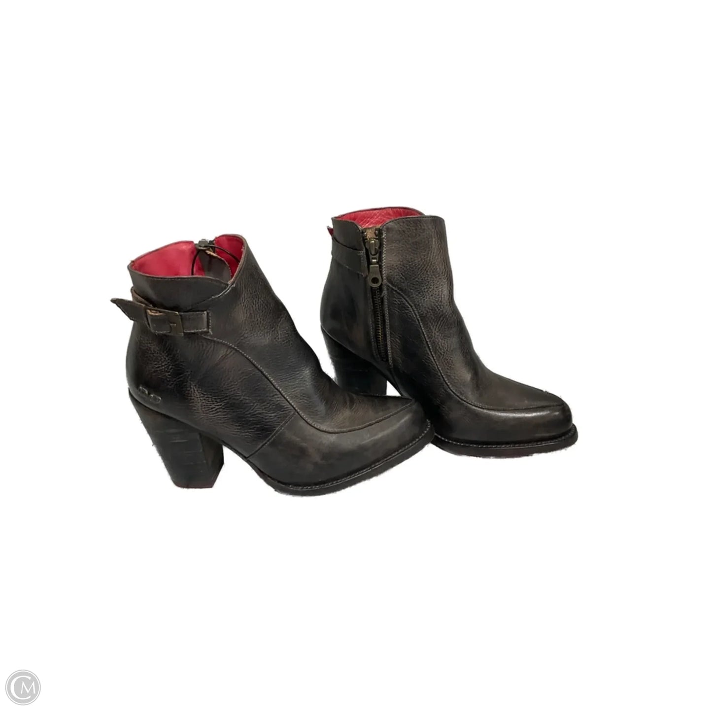 Boots Ankle Heels By Bed Stu In Brown, Size: 8.5