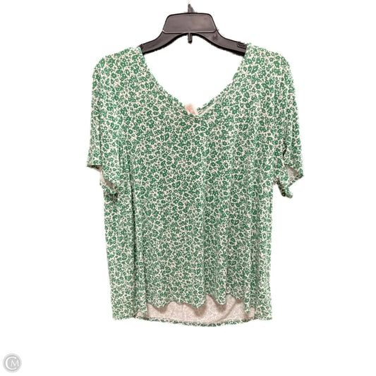 Top Short Sleeve By Old Navy In Green, Size: Xl