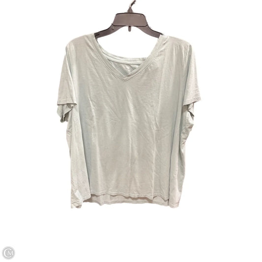 Top Short Sleeve Basic By Dip In Aqua, Size: 2x