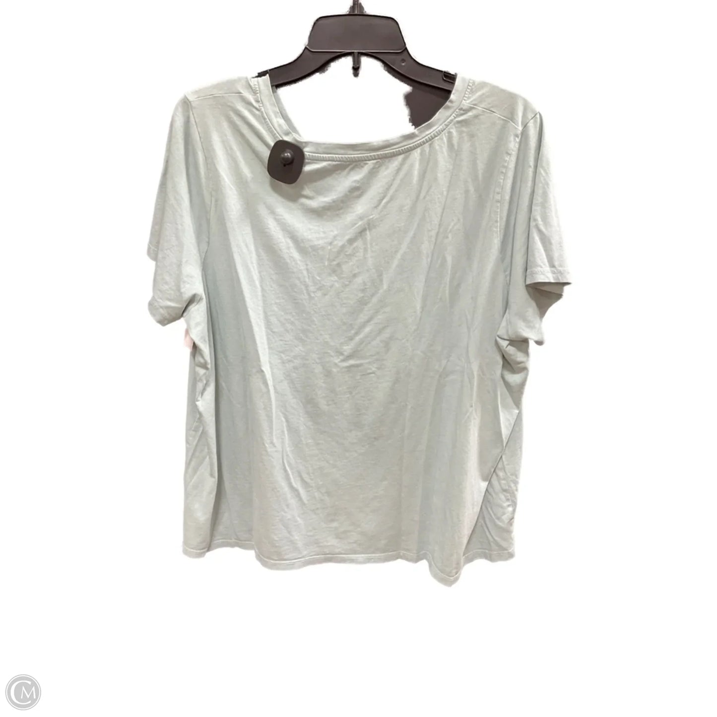 Top Short Sleeve Basic By Dip In Aqua, Size: 2x