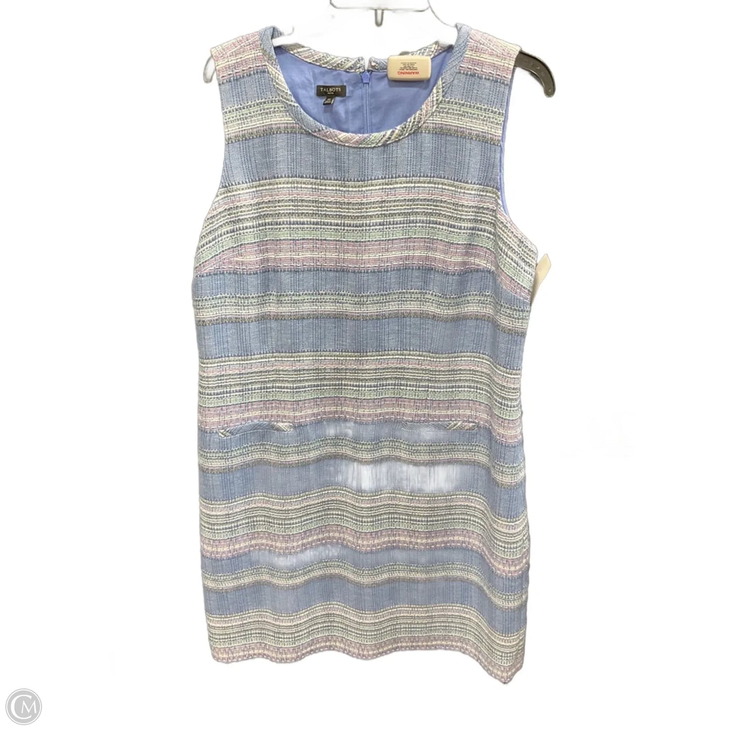 Dress Casual Midi By Talbots In Blue & Purple, Size: 16