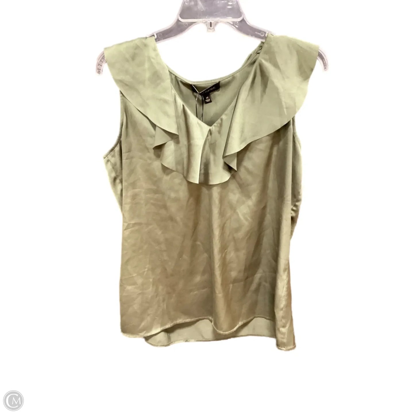 Top Sleeveless By Banana Republic In Green, Size: M