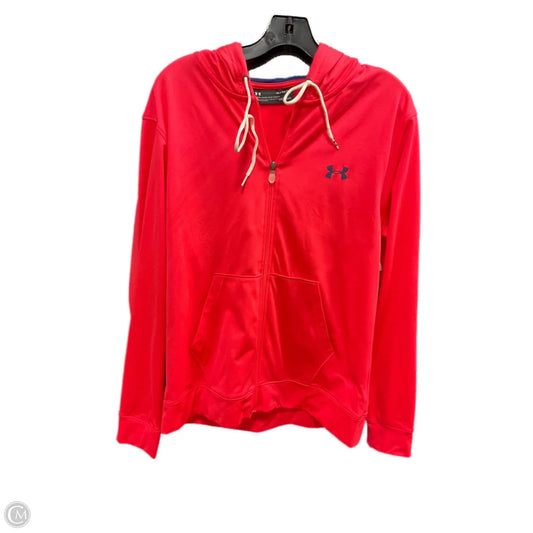 Athletic Jacket By Under Armour In Orange, Size: Xl