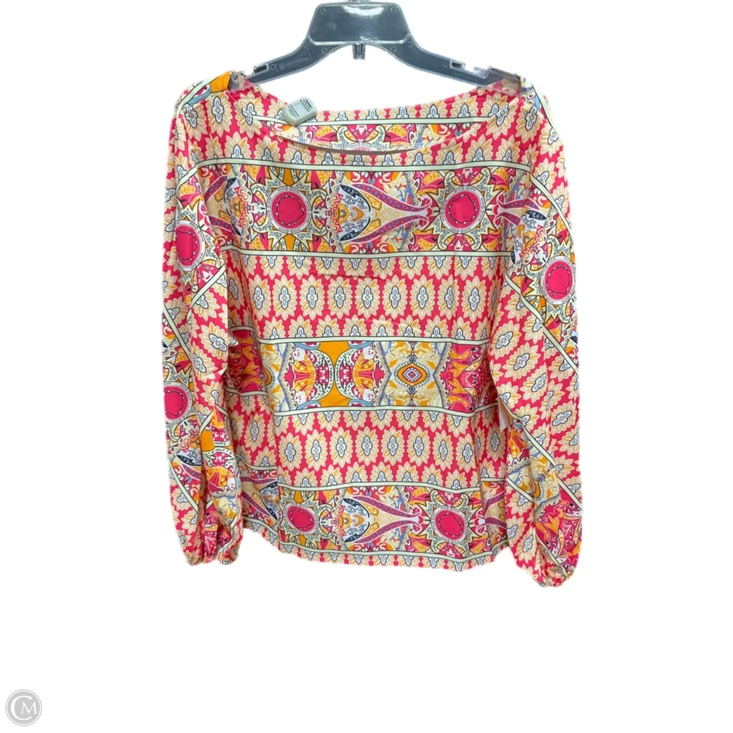 Top Long Sleeve By Cmf In Multi-colored, Size: L