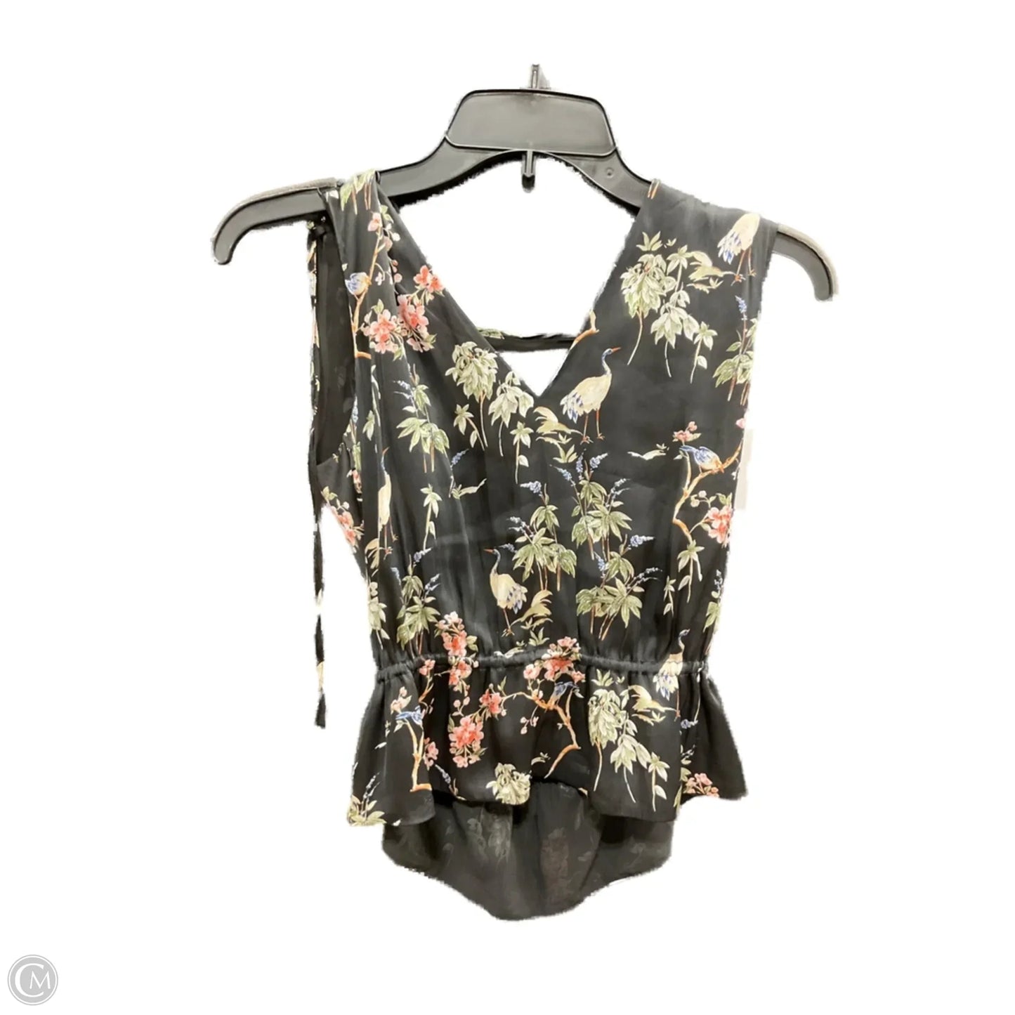 Top Sleeveless By Banana Republic In Floral Print, Size: Xs