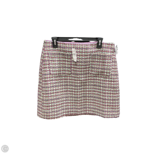 Skirt Midi By Loft In Green & Purple, Size: 10