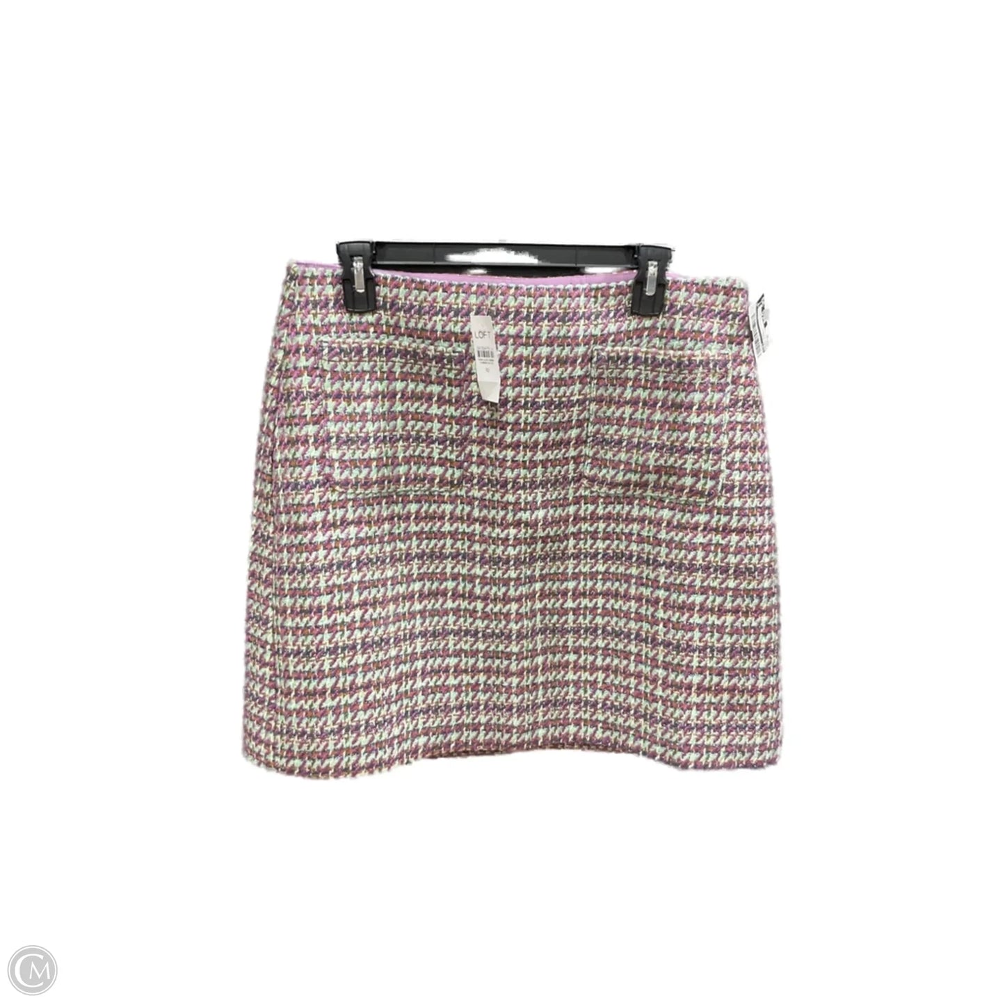 Skirt Midi By Loft In Green & Purple, Size: 10
