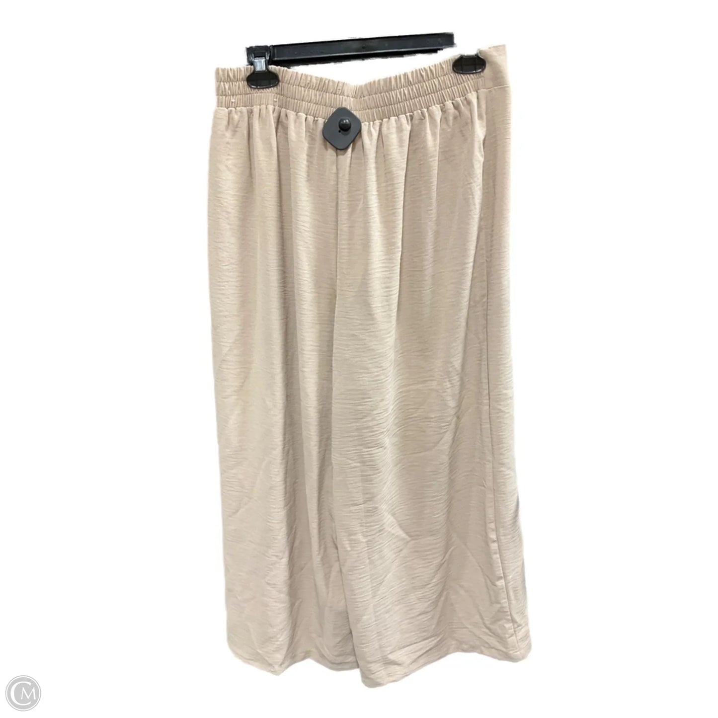 Pants Cropped By Adrianna Papell In Beige, Size: M