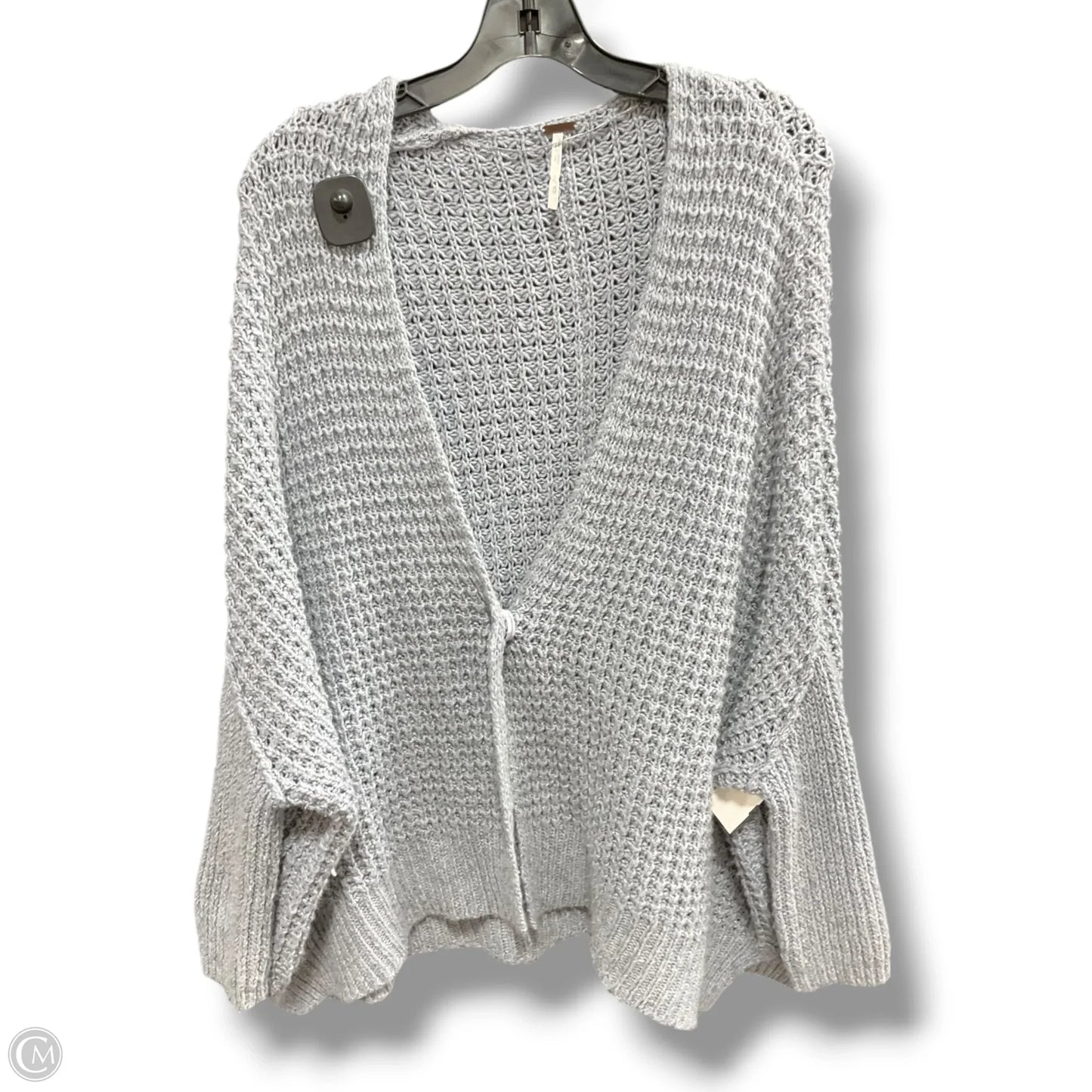 Sweater Cardigan By Free People In Grey, Size: M