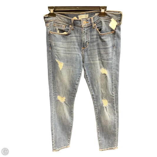 Jeans Skinny By Banana Republic In Blue, Size: 8