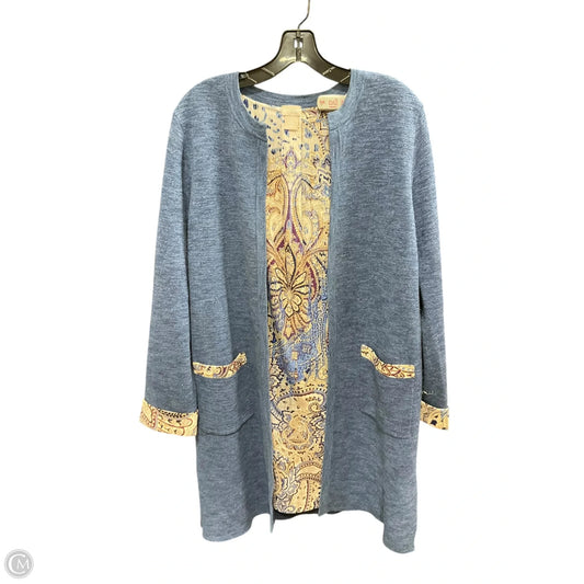 Sweater Cardigan By Chicos In Blue, Size: M