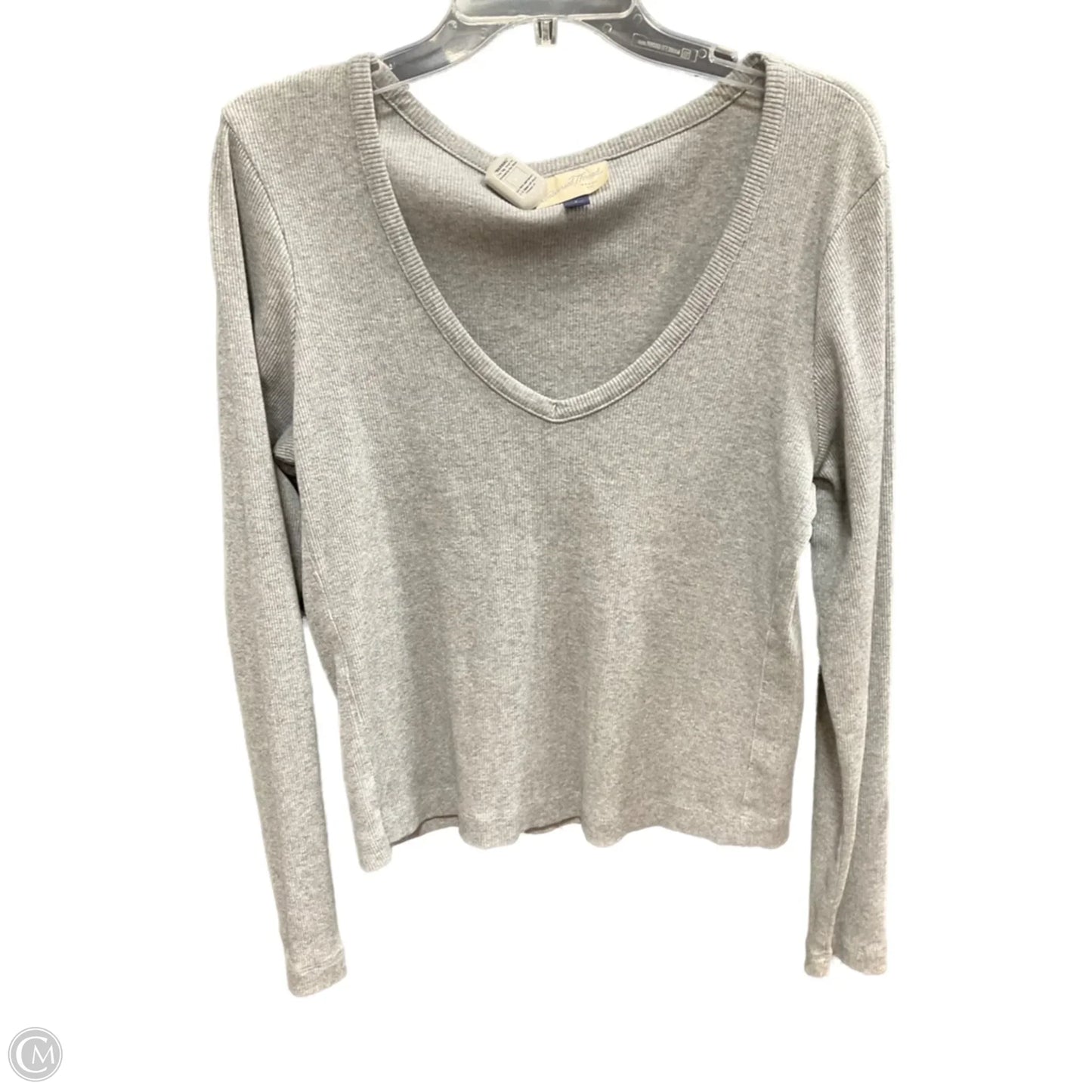 Top Long Sleeve Basic By Universal Standard In Grey, Size: L
