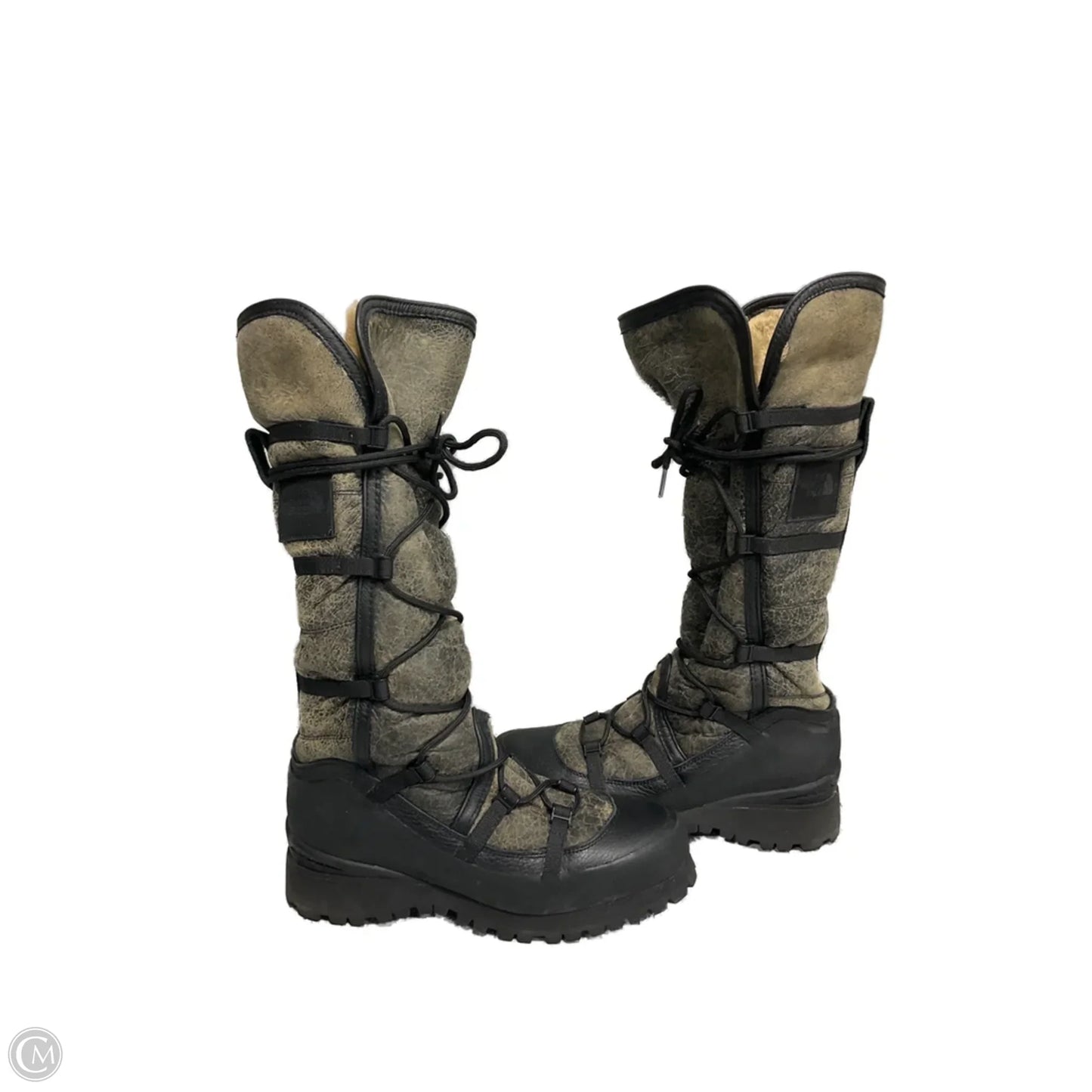 Boots Over-the-knee Heels By The North Face In Black & Brown, Size: 7