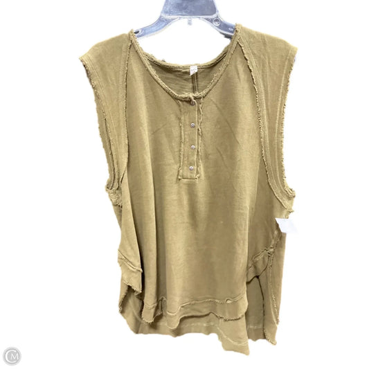Top Sleeveless By Free People In Green, Size: S
