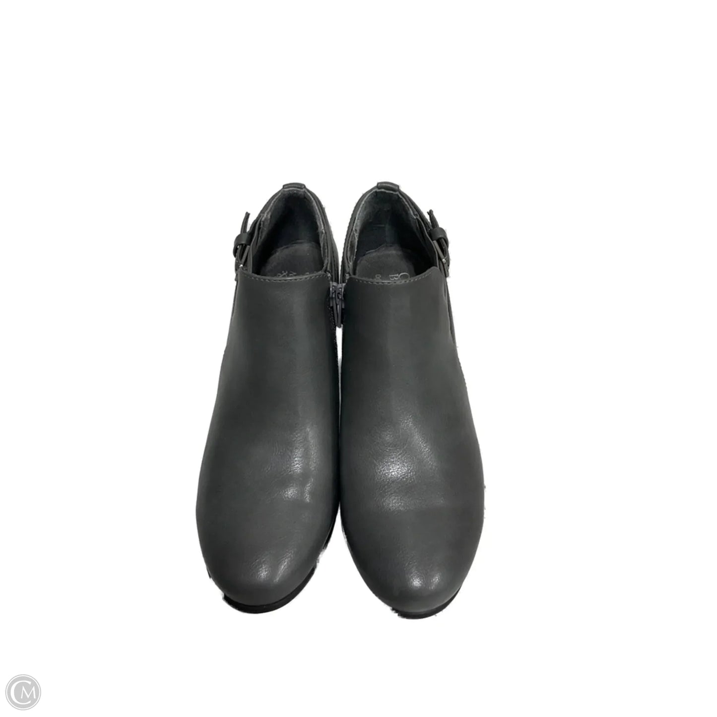 Boots Ankle Heels By Croft And Barrow In Grey, Size: 8