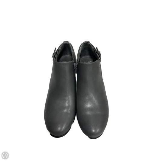 Boots Ankle Heels By Croft And Barrow In Grey, Size: 8