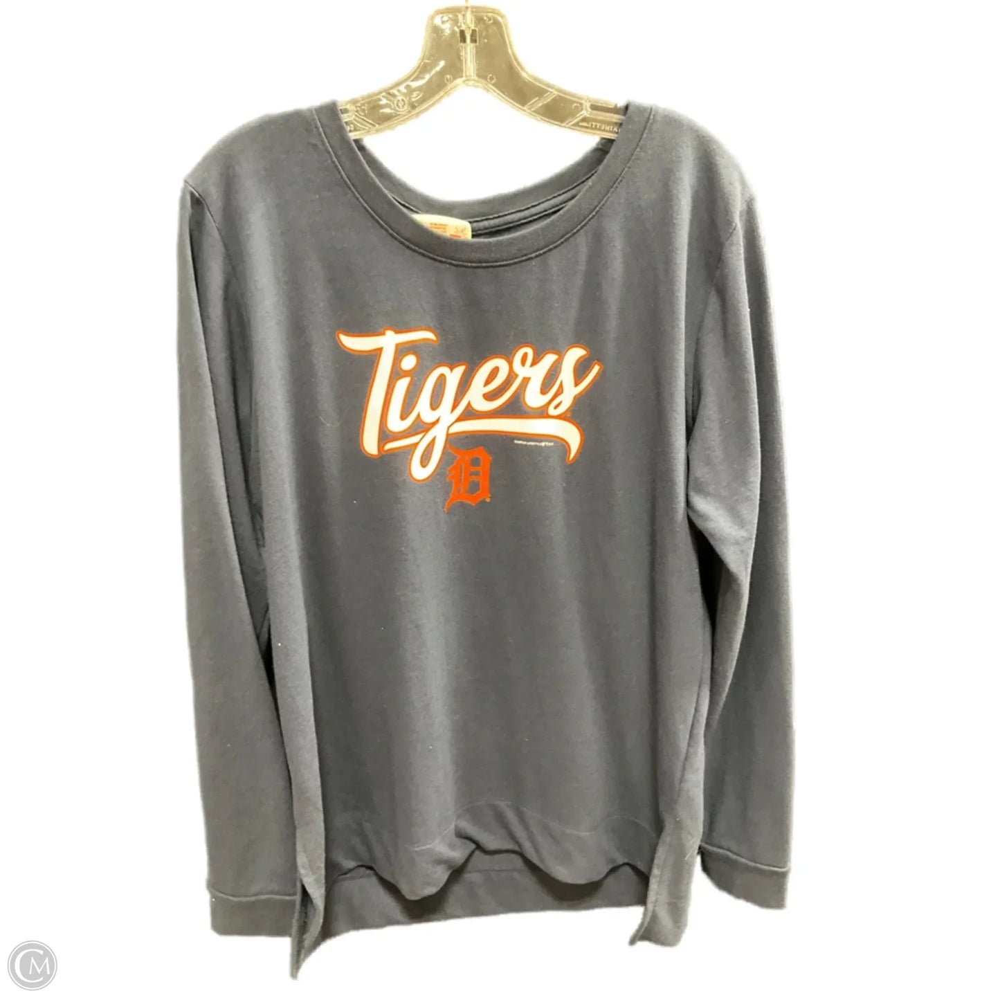 Athletic Sweatshirt Crewneck By Genuine Merchandise In Blue & Orange, Size: M