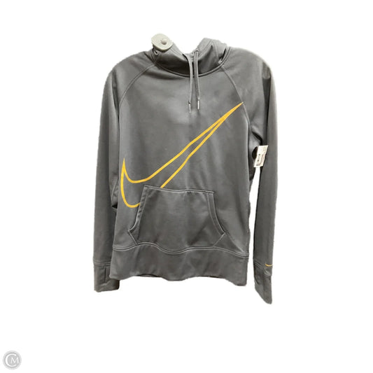 Athletic Sweatshirt Hoodie By Nike Apparel In Black, Size: M