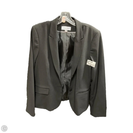 Blazer By Calvin Klein In Black, Size: 16