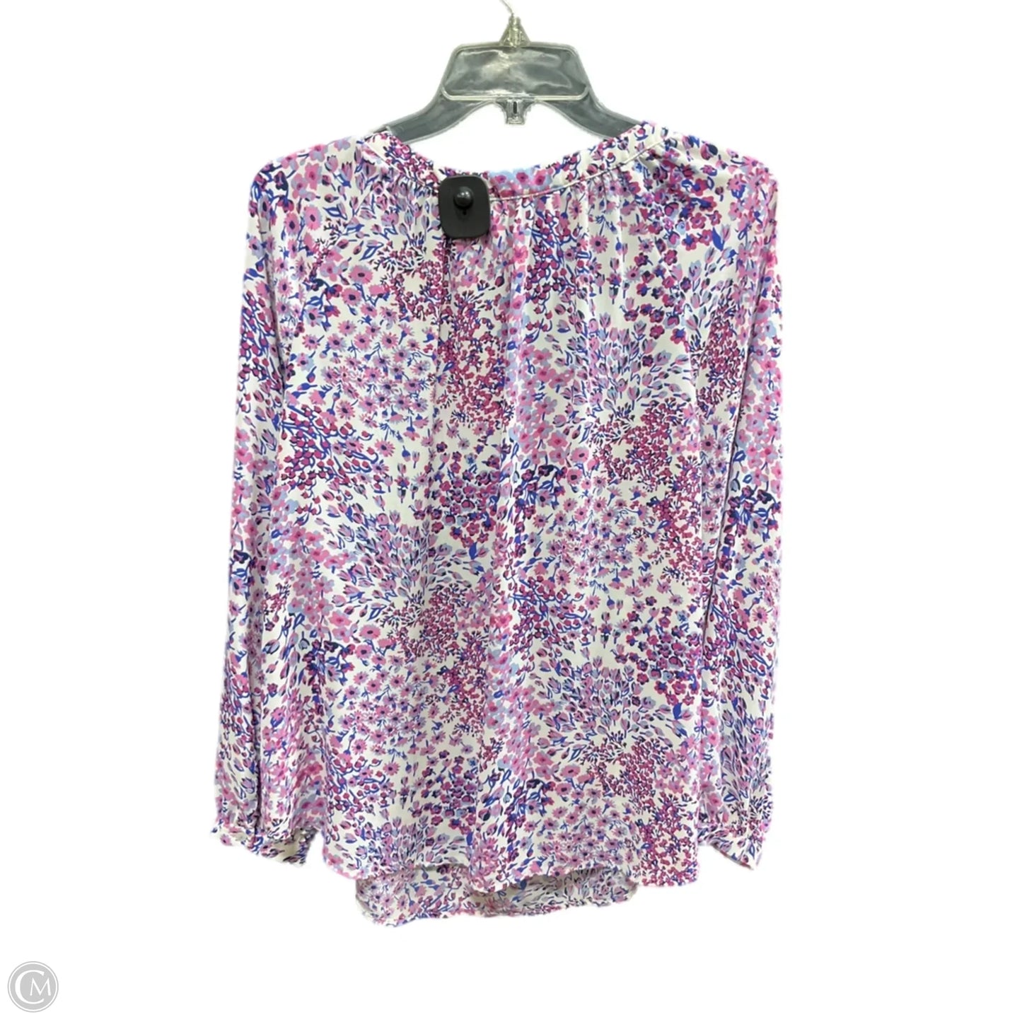 Top Long Sleeve By Talbots In Pink & Purple, Size: 1x